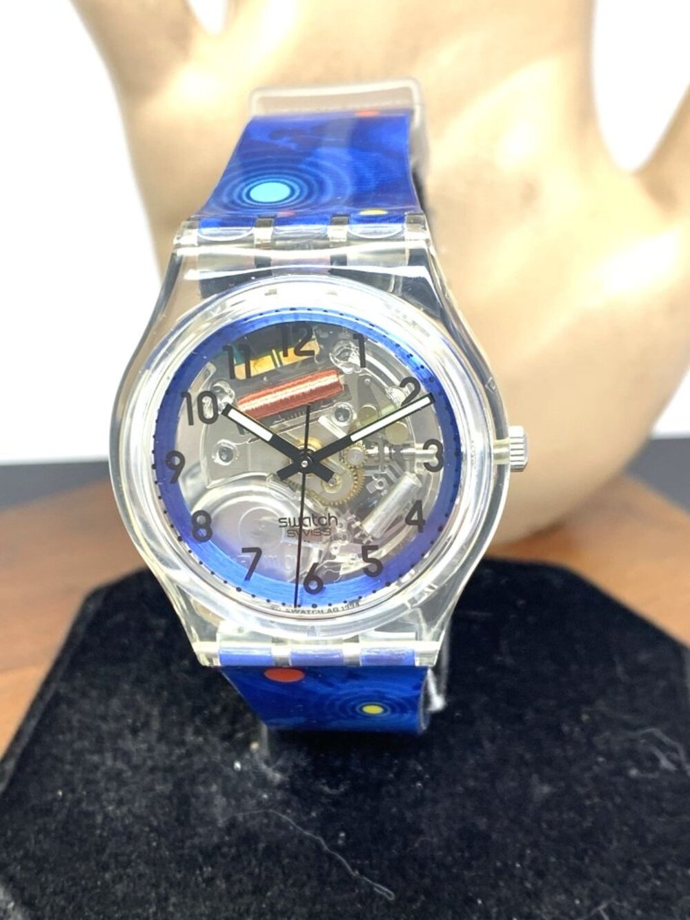 Swatch Watch SKK103Z Zurich Financial Services Swiss Quartz Vintage 1994 34mm